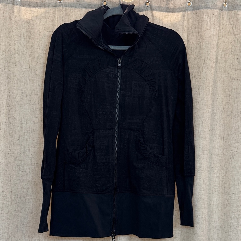 Lululemon Athletica Black Zip-Up Jacket